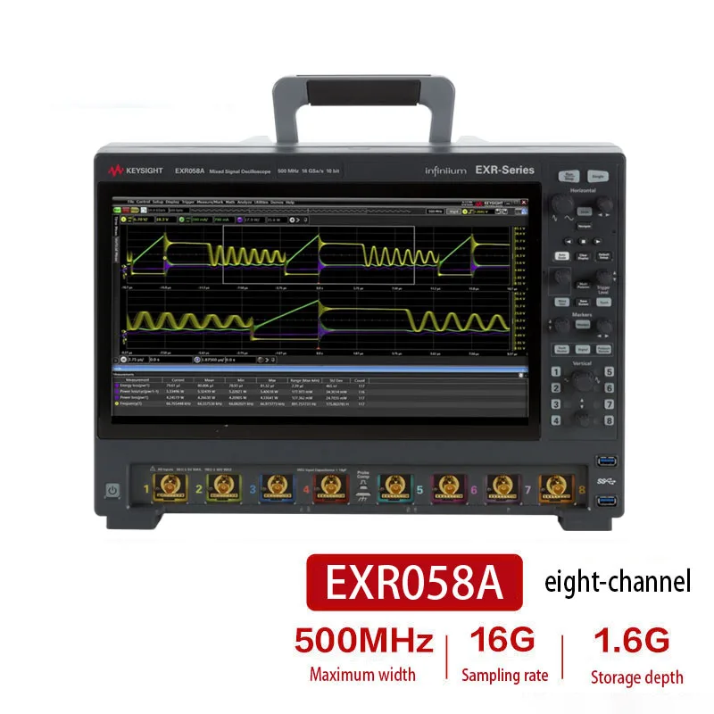 Keysight Infiniium Series Oscilloscope with 8 Channels 500 MHz Bandwidth and Maximum Storage Depth of 1.6G EXR058A