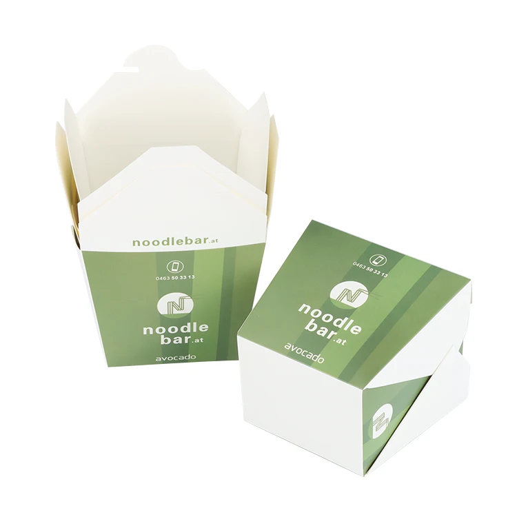 Wholesale Custom Printed Logo Food Container Paper Food Packaging Take Out Snack box