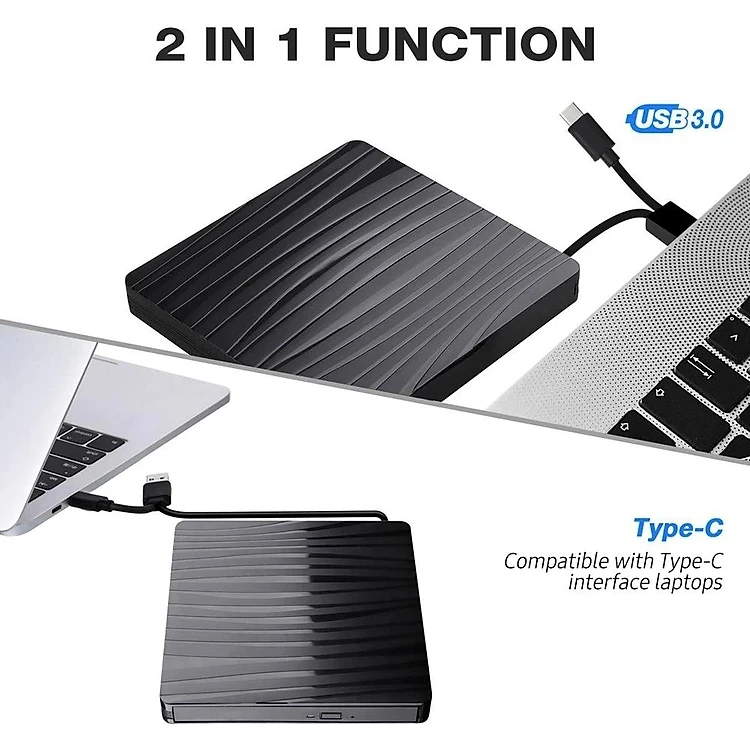 Chinese factory supplier supply  Usb3.0 External Dvd Burner Type C Portable Dvd Cd Drive Writer For Laptop/mac/computer All-in-one - Buy Burn Blank Dvd dvd Burner windowns 10