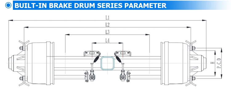 Trailer Axle Suspension Heavy Beam Thickness Used Bpw Fuhua Trailer ...