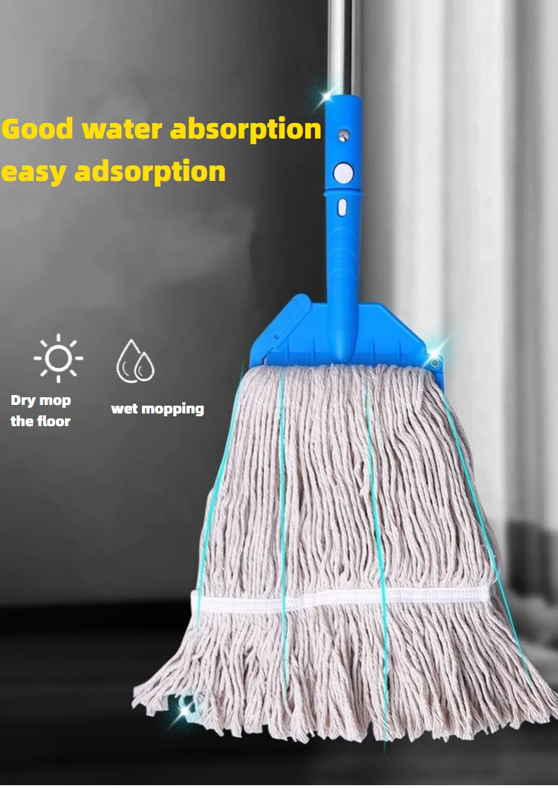 Mop Accessorieset,Heavy Duty Cotton Mop Commercial Industrial Grade Abs