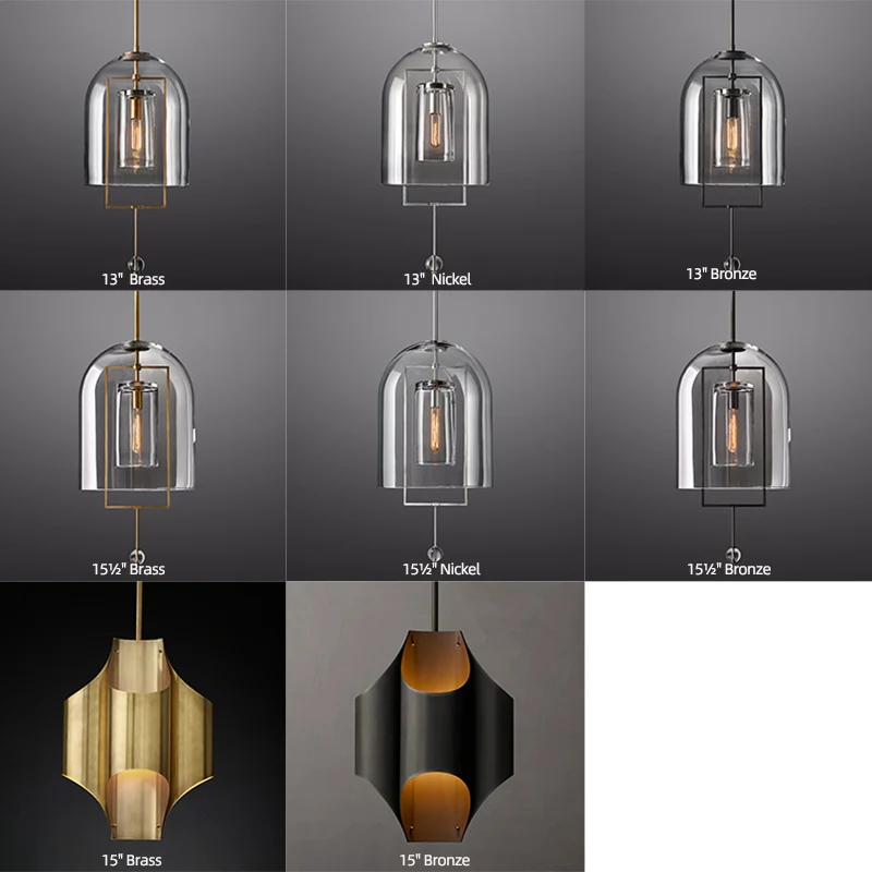 Restoration Pendant Lighting Hardware Industrial Brass Frame Pendant Lights For Kitchen Island