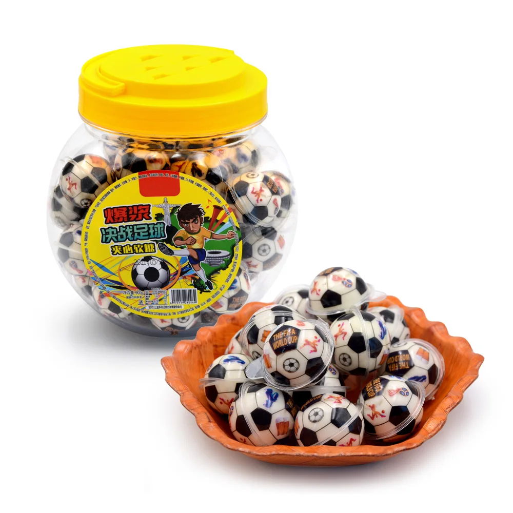 Best Selling Halal Sweet Eye Earth Watermelon Ball Shape Jelly Gummy Candy