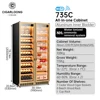 Gold-Red Wine Cigar Cabinet B-53cm Thick
