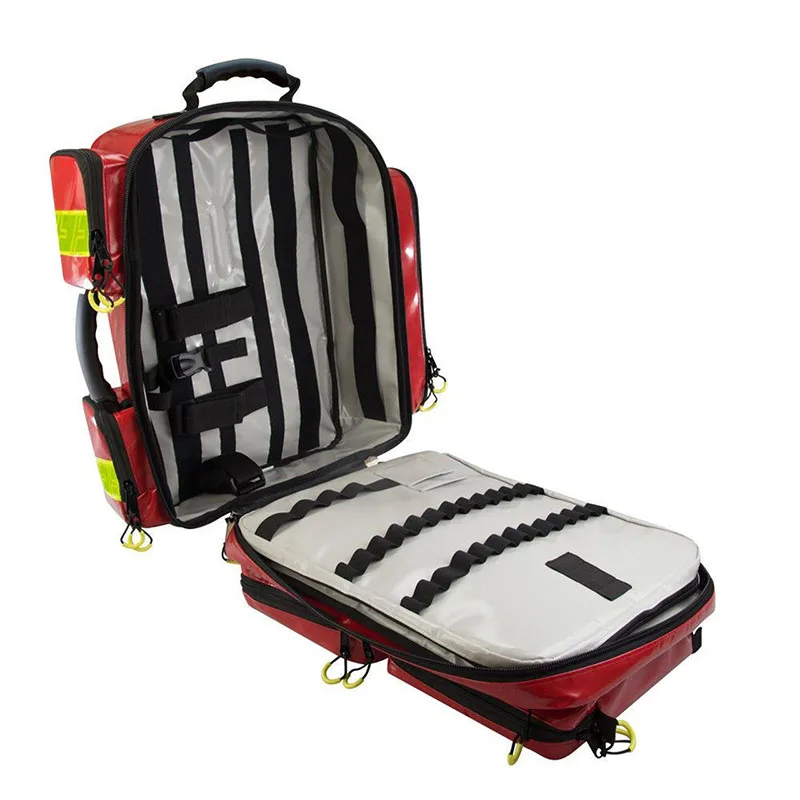 Tactical Waterproof 55L Red Emergency First Aid Bag Travel Medicine Organizer Backpack Medical Student Bag