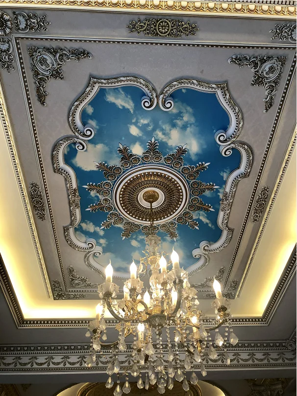 Banruo New Artistic Style Rectangle Suspended Ceiling Tile Panel Accessories for Interior Home Decoration