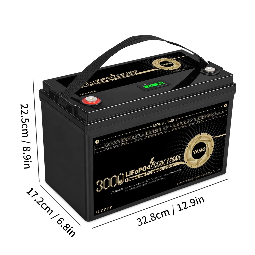 Solar Energy Storage Systems Deep Cycle High Performance Lithium Ion Battery 12v 170ah Lifepo4