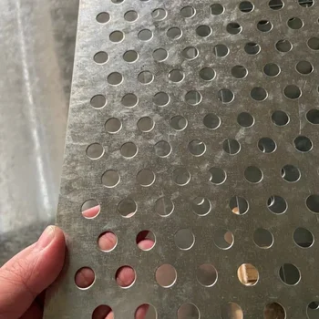 Hot selling Laser cutting and punching square round hole punched stainless steel perforated metal mesh sieve sheet plate