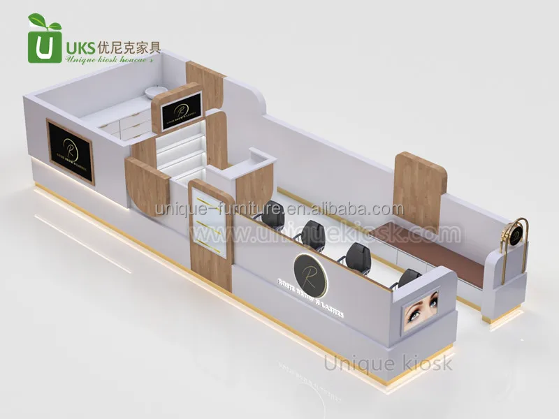 Large Size Australia Mall Eyebrow Threading Kiosk