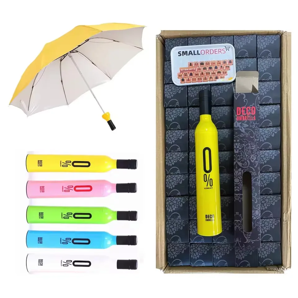 Custom logo umbrellas promotional bottle Umbrella