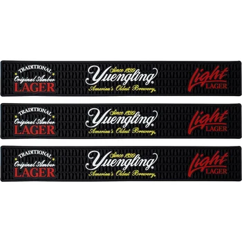 China Factory WholoSales reasonable price Custom Rubber Bar Spill Mat with logo Cocktail bar mats soft PVC