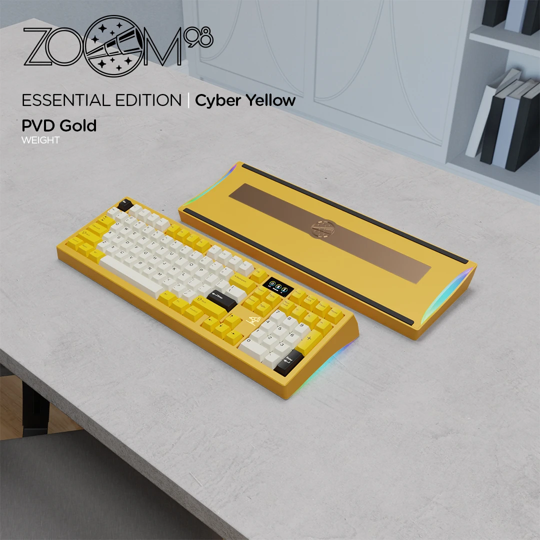 Meletrix ZOOM TKL 試打のみ PVD＋内部配重 真鍮PC FR4