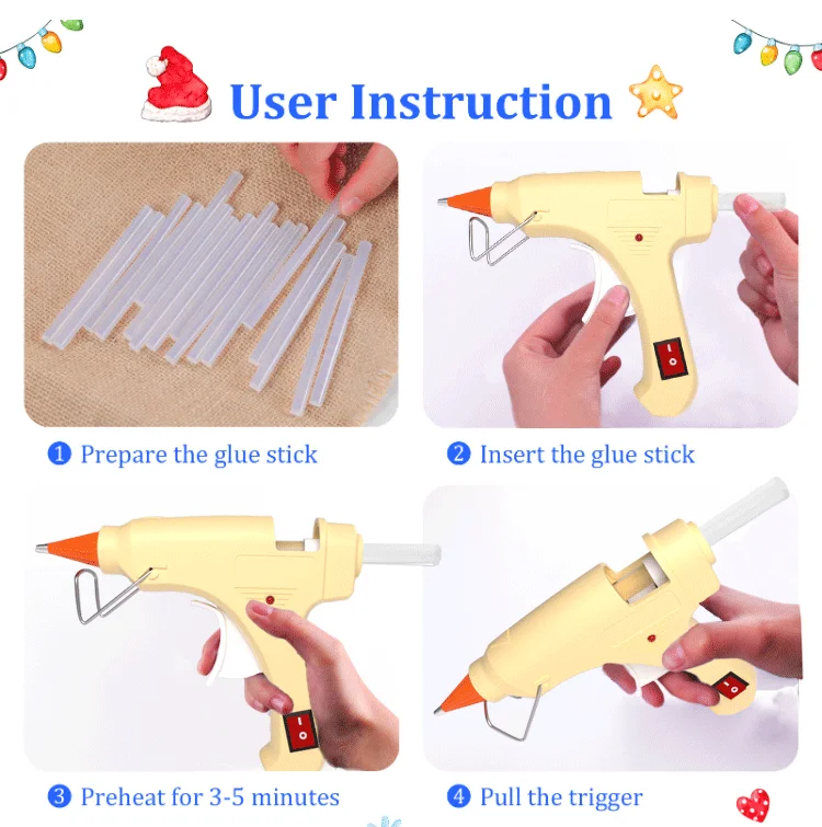 Mini Yellow 110v Crafts 20w Small Hot Glue Gun For Woodworking Buy