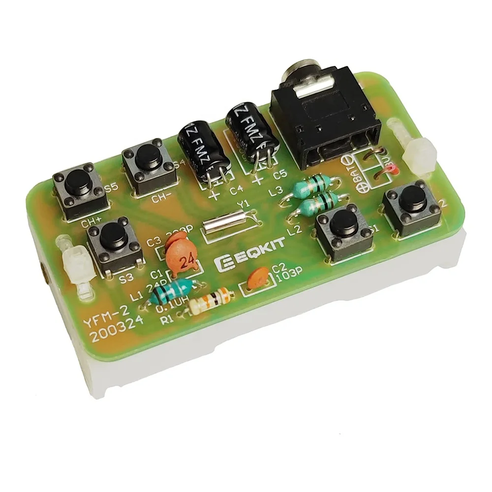 DIYキット FMステレオラジオモジュール ヘッドセット付き 76-108MHz