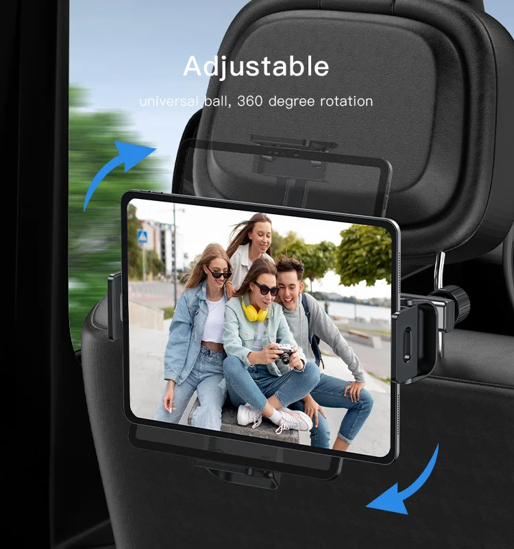 Giá đỡ iPad máy tính bảng gắn kính trên xe ô tô 360 độ
