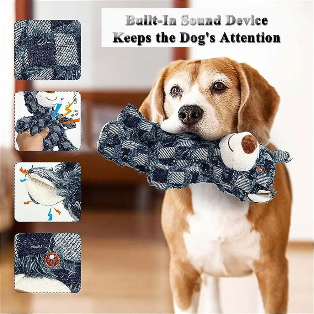 Petdom Extreme Bear Squeaky Training Interactive Play Pet Toy