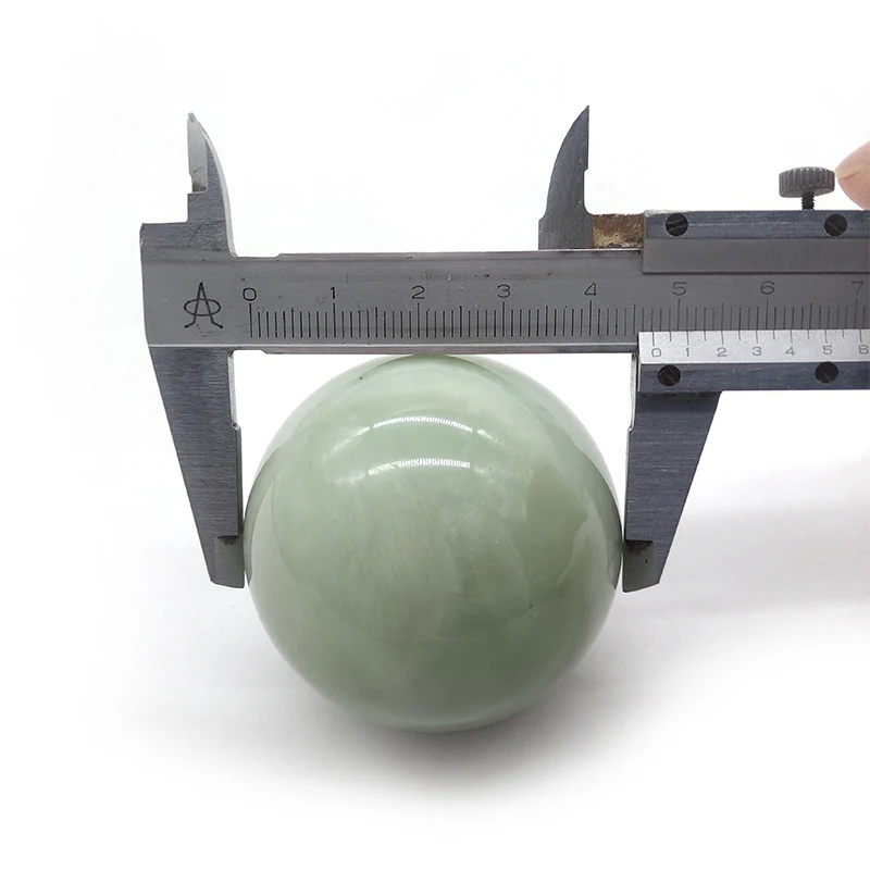 Customized Natural Jade Baoding Ball Green Jade Healing Crystal Jade Message Hand Ball