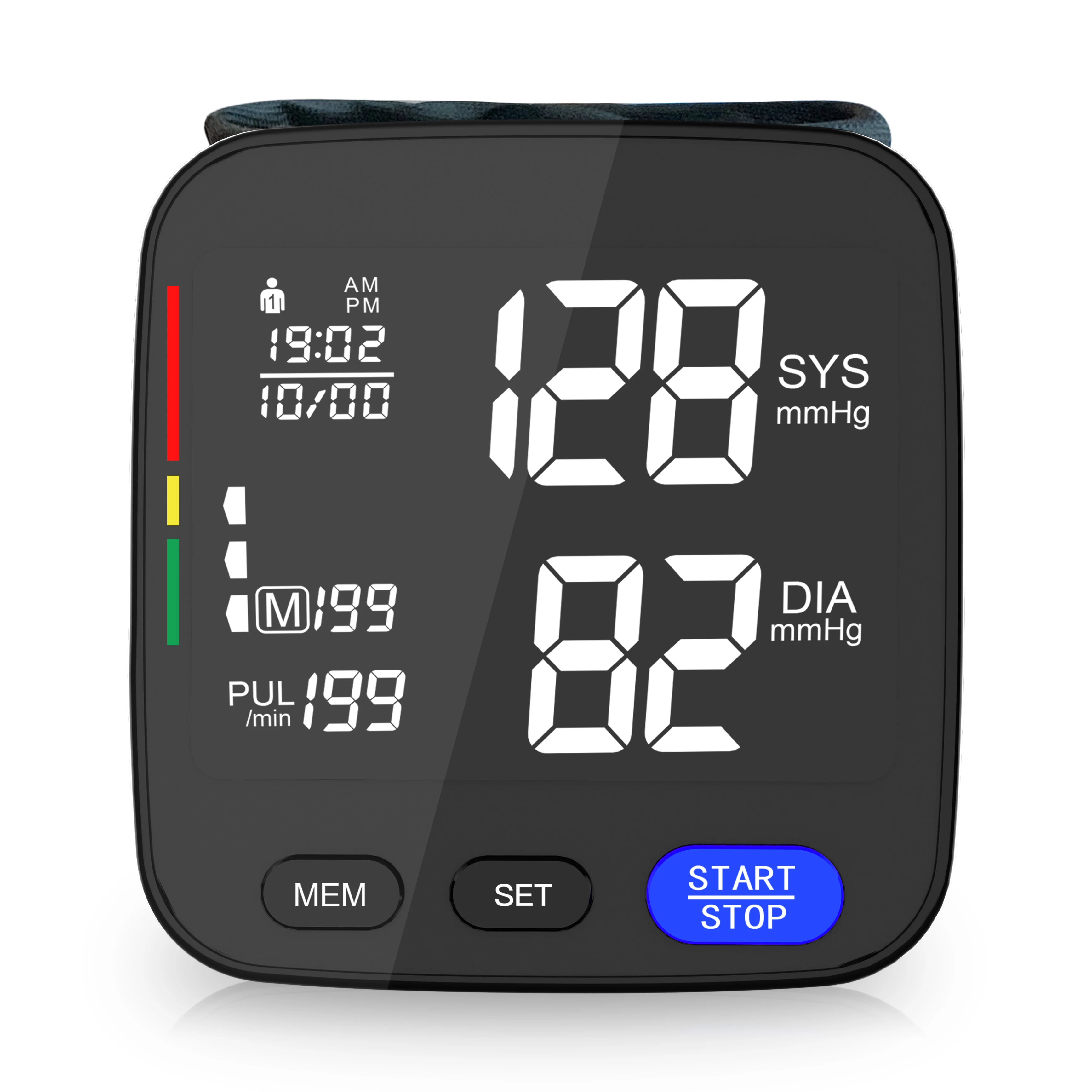 Digital Bp Machine Meter Wrist Type Digital Smart Automatic Sphygmomanometer Wrist Blood Pressure Monitor Automatic Tensiomtros