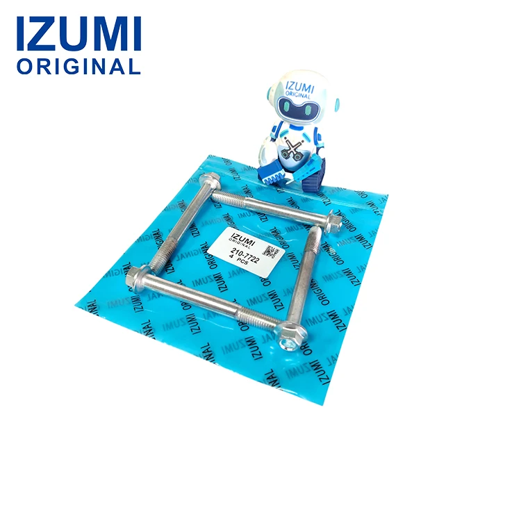 product izumi original 210 7722 2107722 m10 15 x 95mm hex flange head bolt  for caterpillar-14