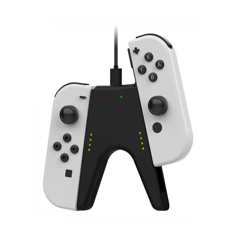 in V Shaped Charging Grip Handle for Nintendo Switch Joy-con