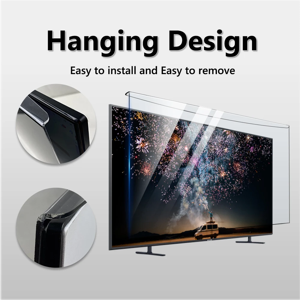 Acrylic Glass Screen Protector with Anti-Blue Light Feature Eye Protective Film for Computer Tv Screen Filter