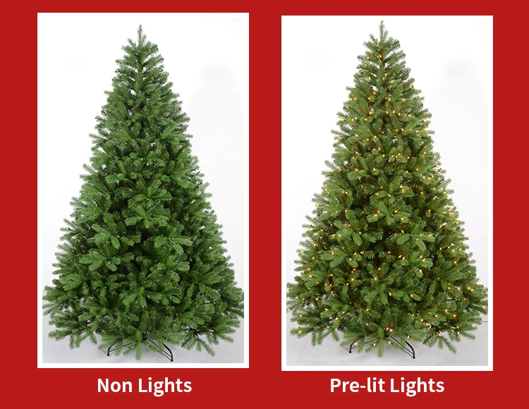 7.5ft Outdoor Indoor Realistic Green Christmas Decoration Prelit Led