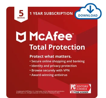 24/7 Online Ready Stock McAfee Total Protection 2022 5 Devices 1 Year Top Up Security Software Download Code