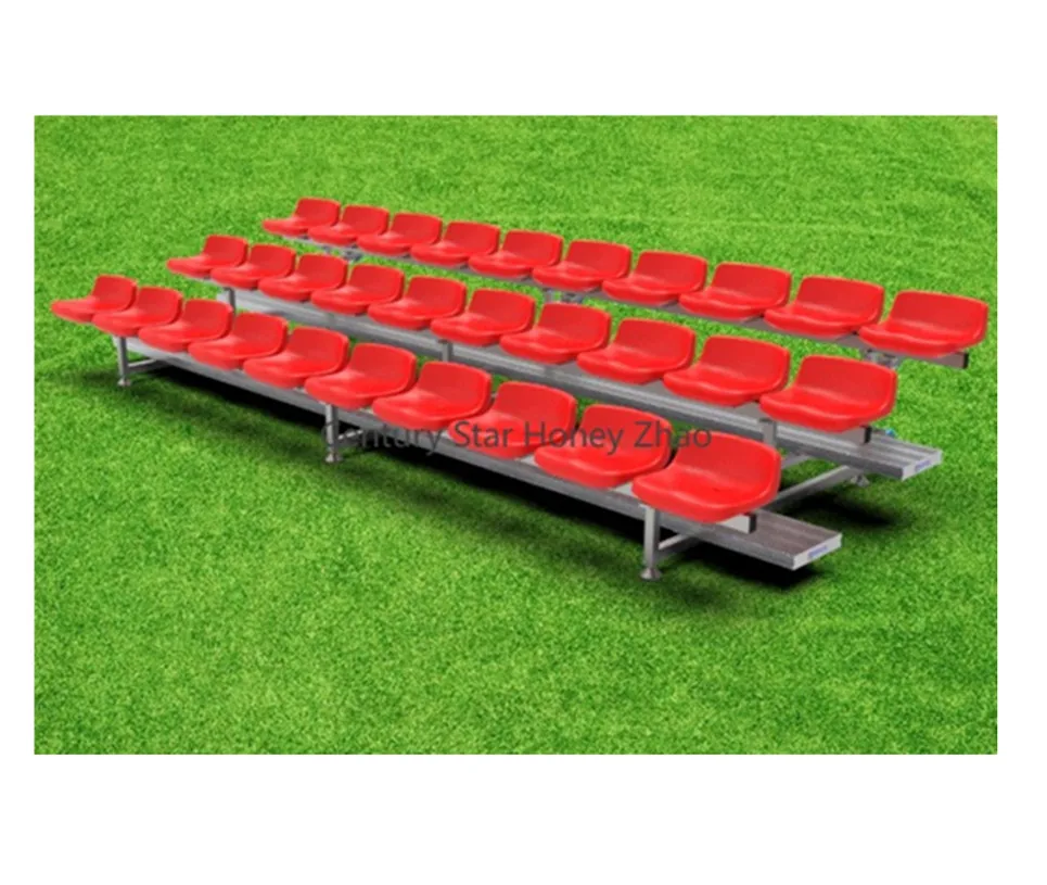 Movable Aluminium Gym Bleachers Tip and Roll Portable Event Grandstand Sport Stadium Bench Seat School Metal Tribune Stand