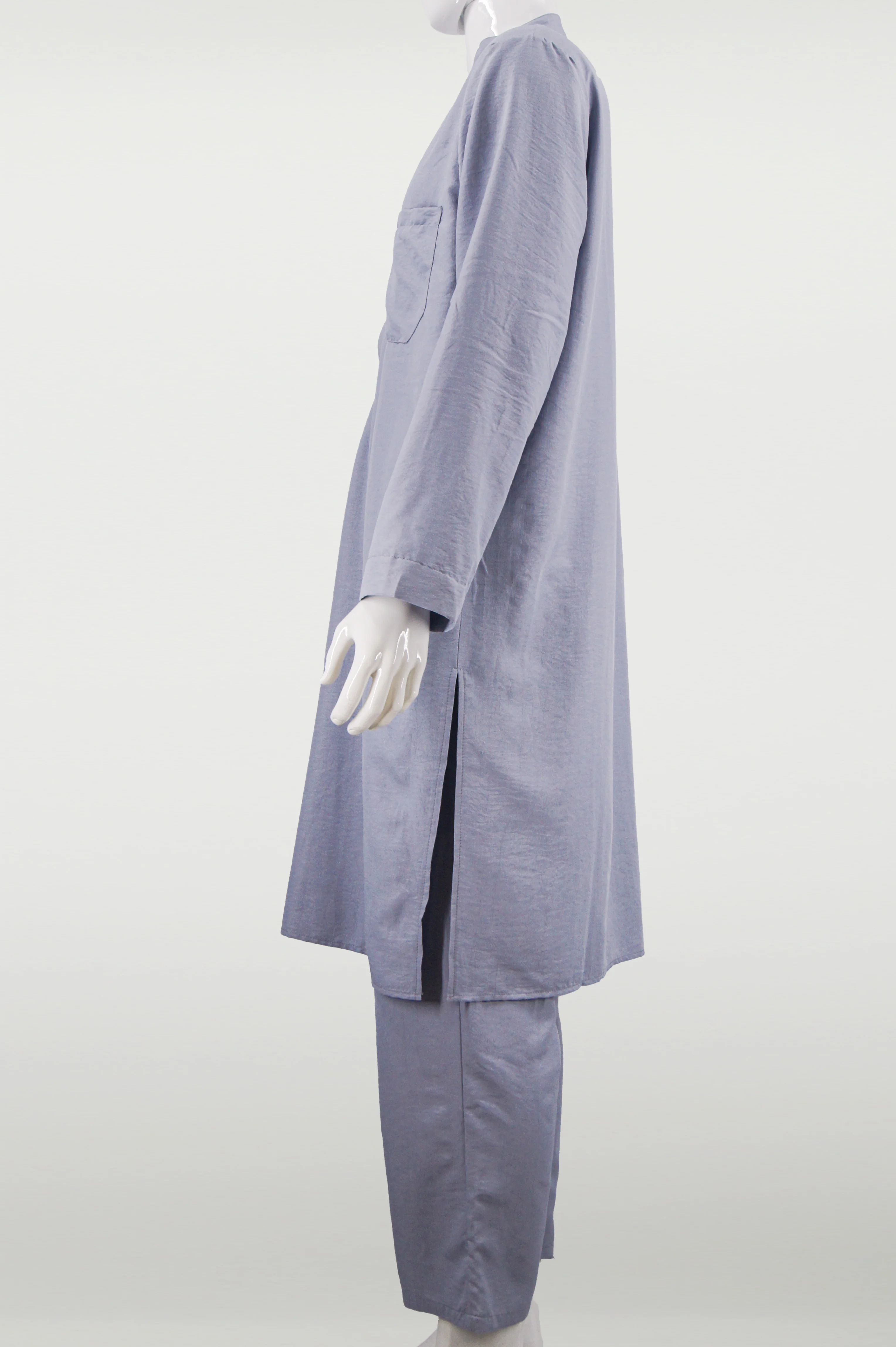 Bestseller Muslim Robe Set for Men Middle East Button Down Thobe Round Neck Ready to Ship Popular