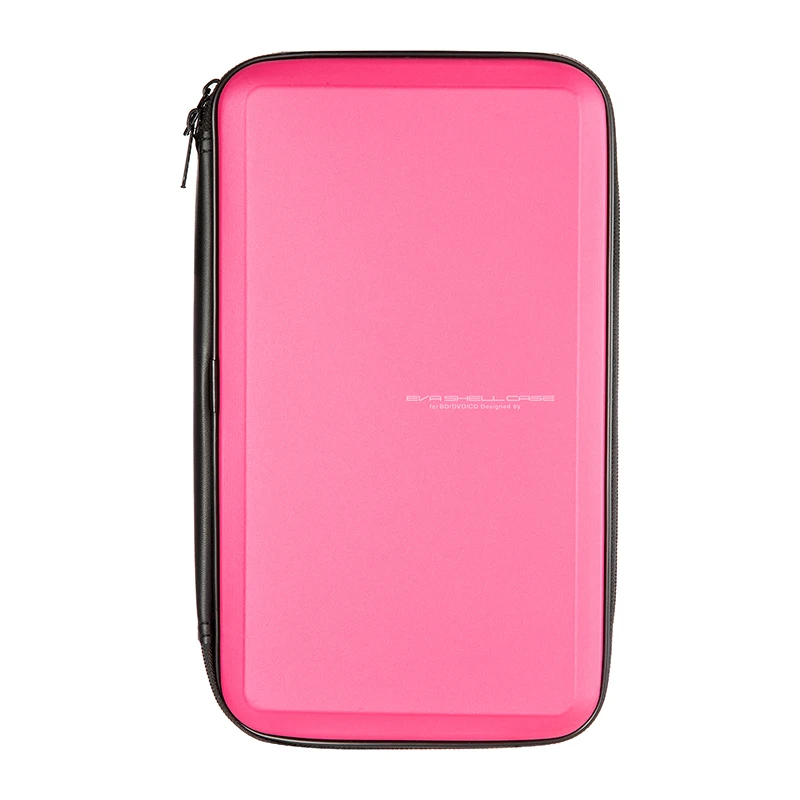 Amazon Hot sales CD DVD wallet 56 capacity portable Booklet CD hard plastic case zipper DVD Storage for car driving