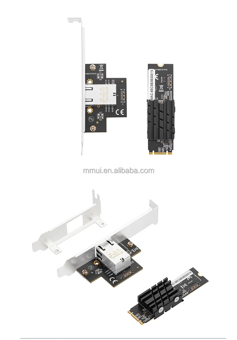 Iocrest M.2 10g Wired Network Card Lan A Adapter 2280mm Size Board B