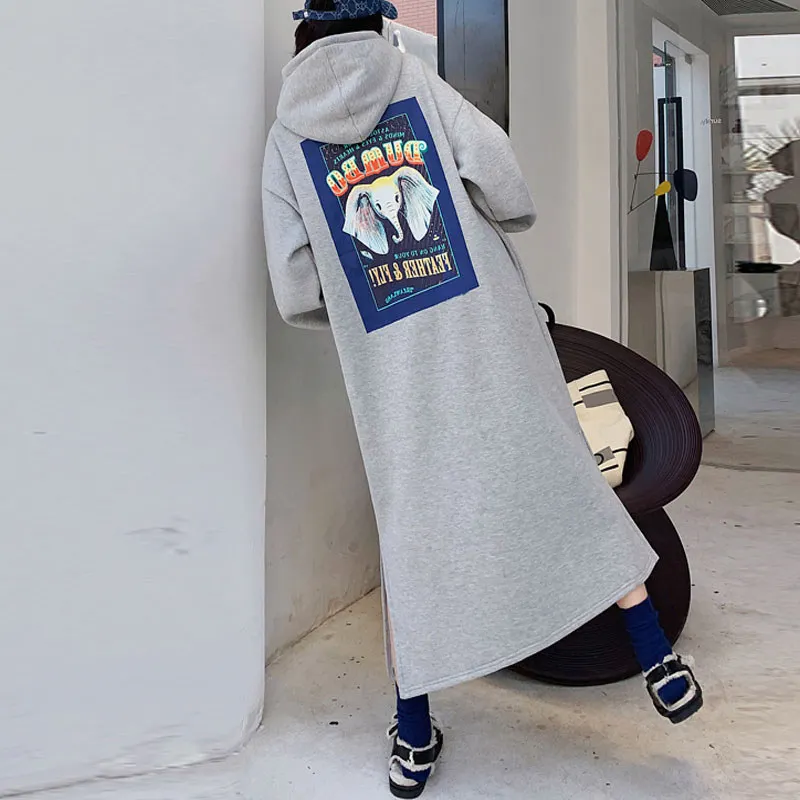 Hoodie,Ladies Hooded Hoodie Dresses 