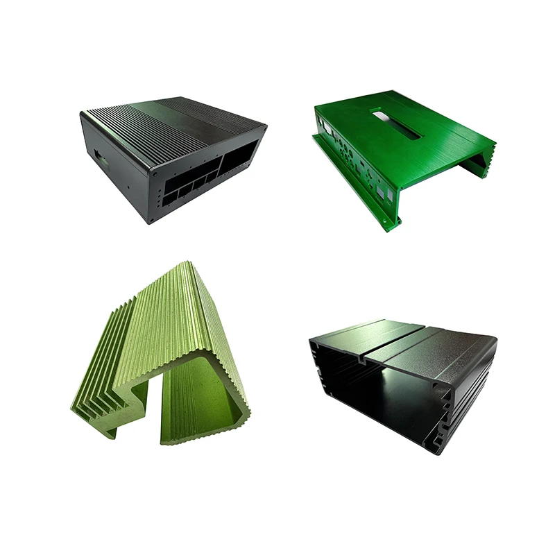 Custom CNC Lathe Service Metal Processing Anodized Aluminum Sheet Metal Case Shell Car Chassis Amplifier Aluminum Enclosure