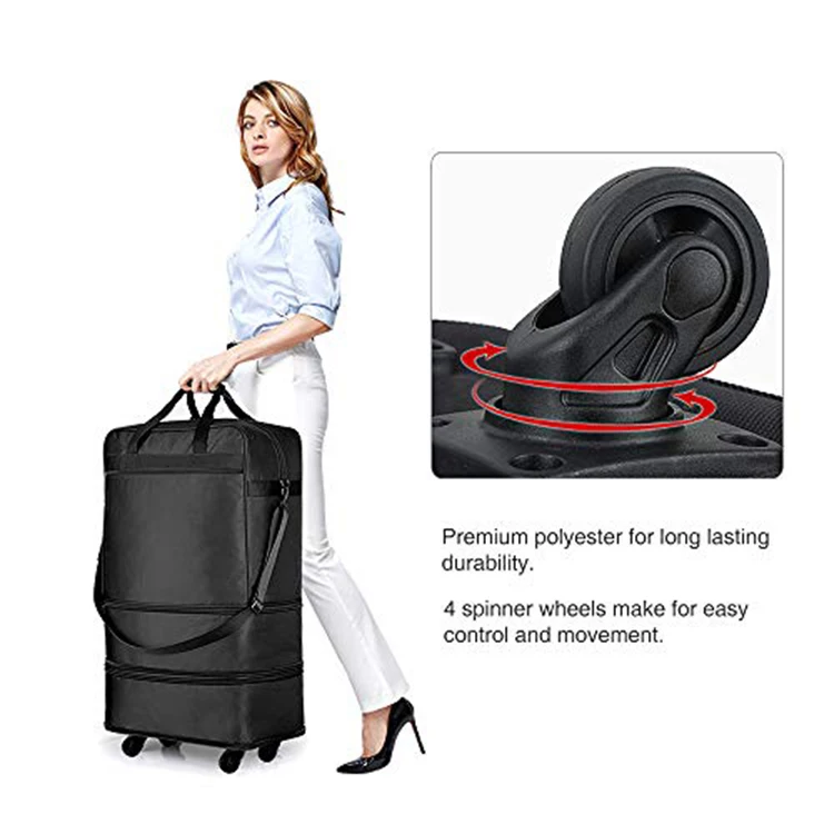 Expandable Foldable Suitcase Durable Lightweight Luggage