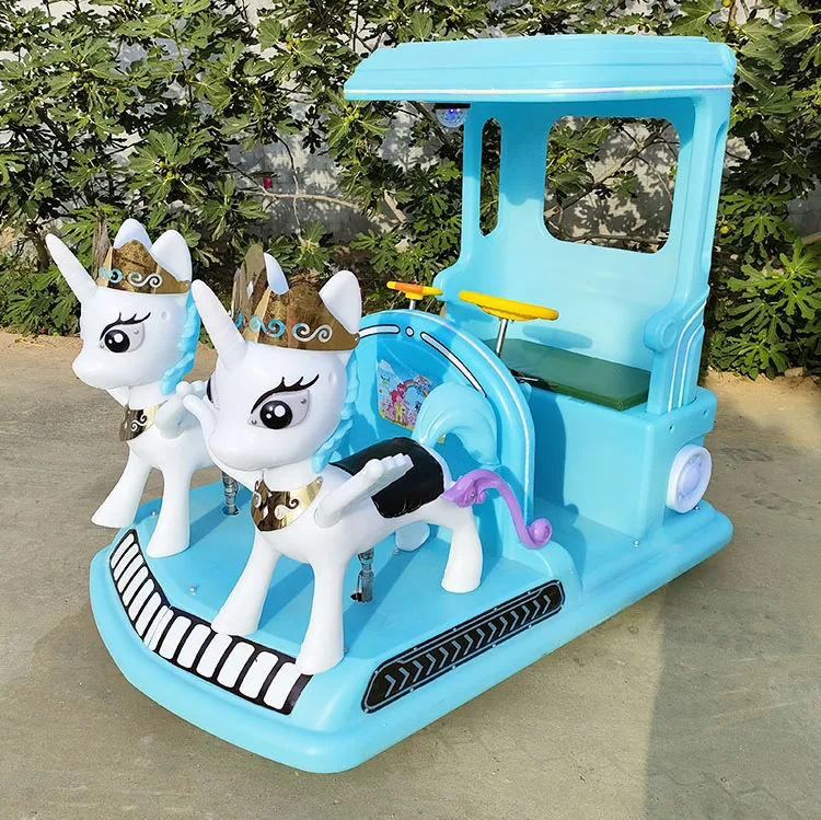 Оптом хорошее качество роскошный дизайн Единорог детский автомобиль 24 В Электрический бампер автомобиль для детей с дистанционным управлением