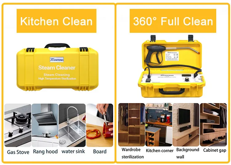 Multi-purpose Steam Cleaner High Pressure Car Cleaning Gun Steam Car Wash Machine with Water Tank