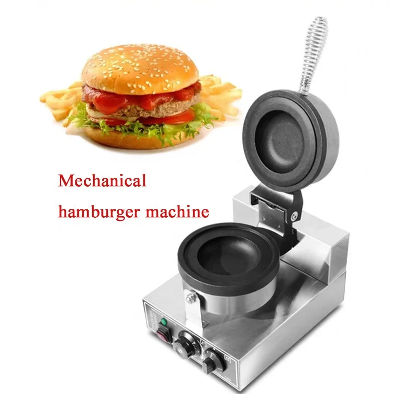 220V Hamburger Maschine Burgermaschine Eis Waffelmaschine Panini Presse Backen