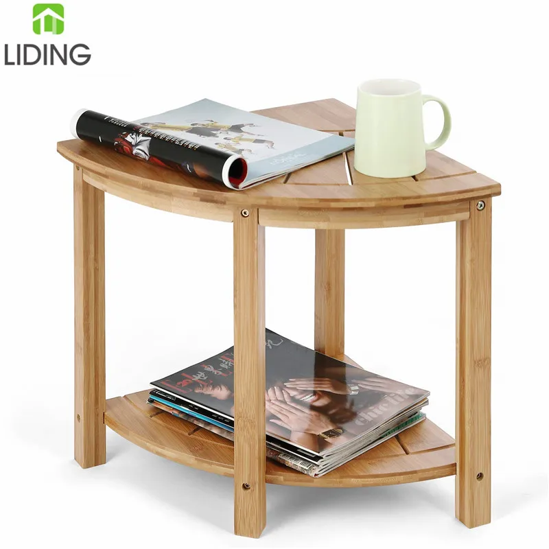 Бамбук Многофункциональный стул для душа душевая скамья 2-ярусная полка для хранения