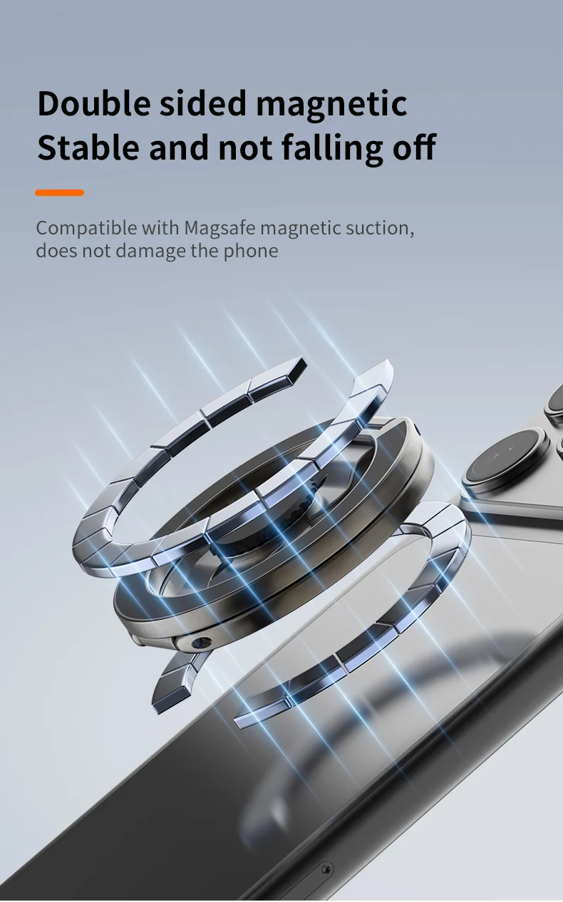 Magnetic Phone Stand with Adjustable Height Flexible Bendable Arm for Desk Office Strong Magnet Waterproof Design