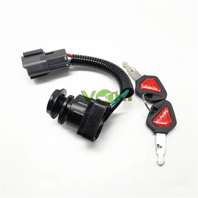 4 Chiavi Di Accensione Per Escavatori Kubota, Compatibili Con Modelli U15, U25S, U35, U45S E Simili. Nuove.