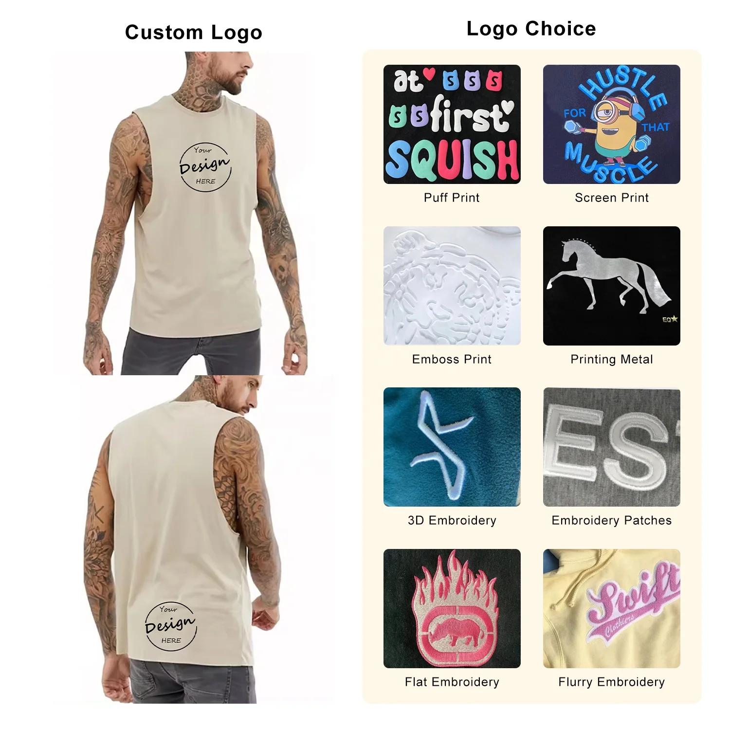 JL0217A Wholesale Men Gym Heavy Cotton Tank Top Sleeveless Vest Bodybuilding Athletic Tank Top Men