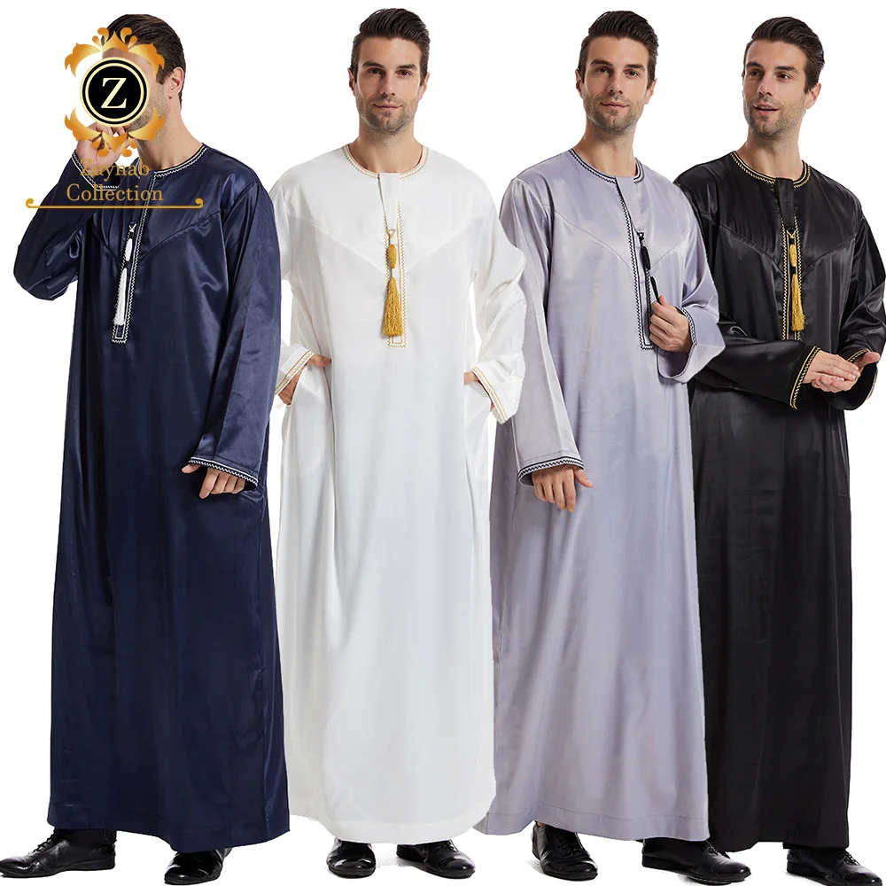 Zaynab Man Thobe New Design Islamic Thobe Man Man Fashion Fabric ...
