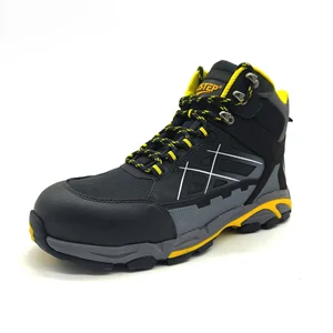 Customizable Mid-Top Anti-Smash Anti-Puncture Safety Shoes Four-Season Outdoor Work Protection for Mountaineering Shoe
