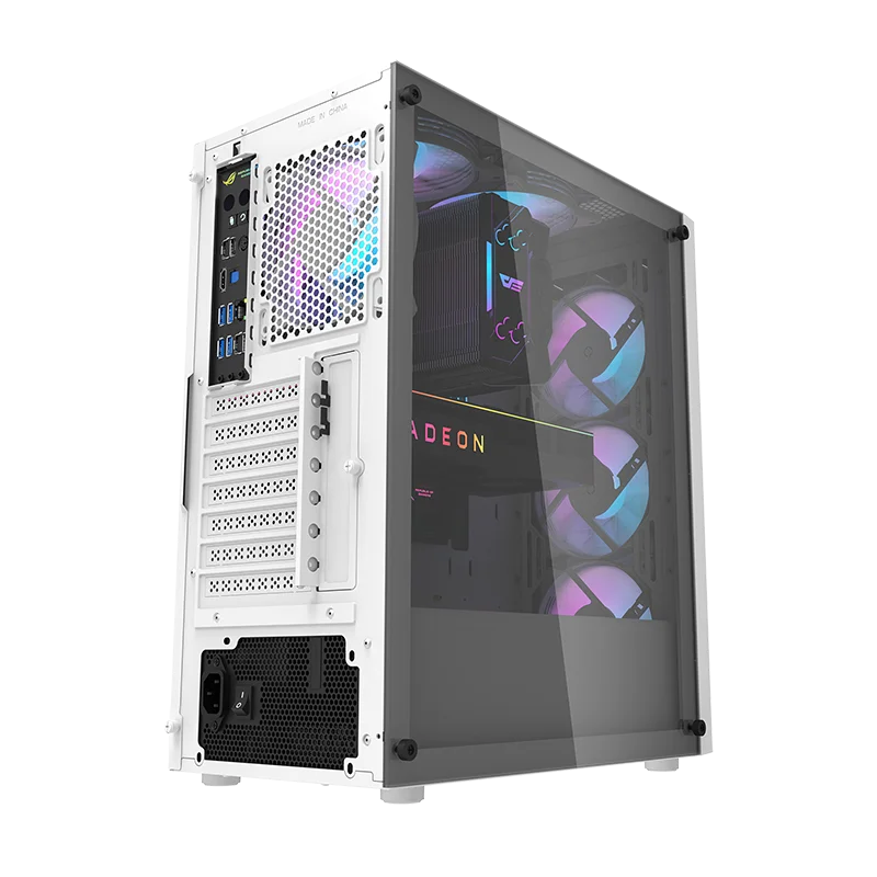 DarkFlash DK351 Tempered Glass Desktop Mid Tower Pc Cabinet Mesh ATX Gaming Computer case
