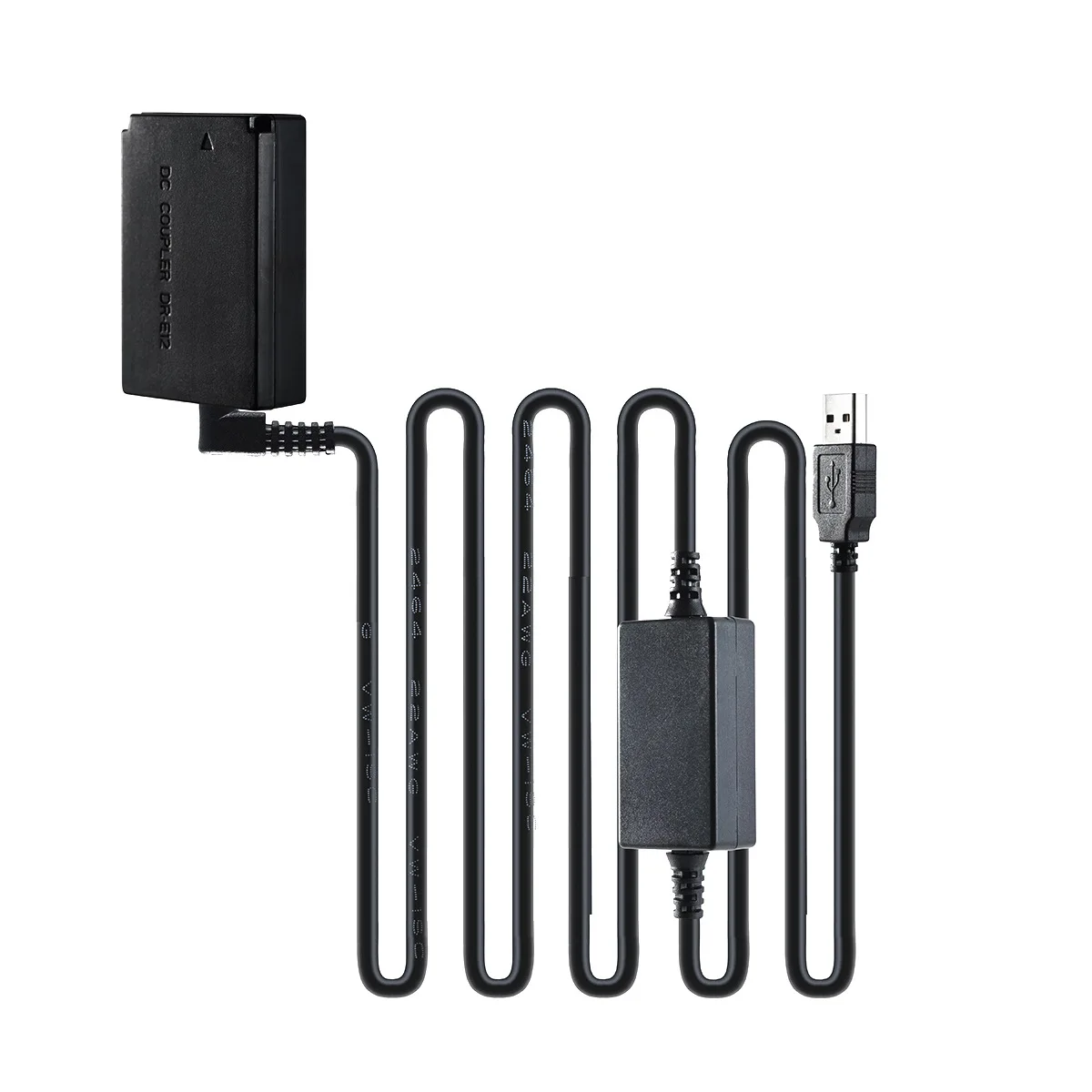 LP/DR-E12 Dummy Battery with External USB Power Supply Cable for Canon M2 M10 M50 M100 M200 Camera