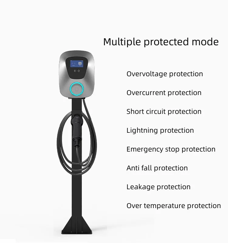 Ev Charge Station Universal Pedestal Floormounted Charging Pile