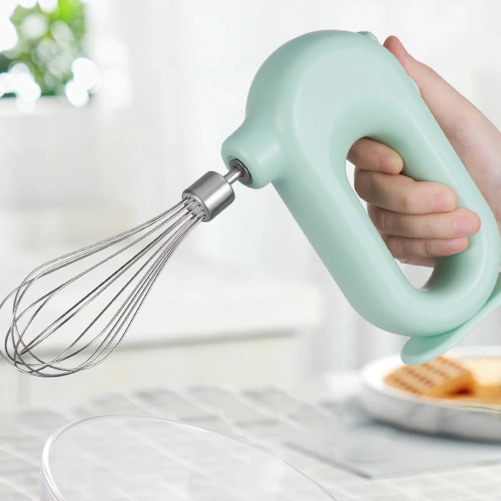 2021 New Wireless Portable Food Blender 4 Speeds High Power Dough Blender Egg Beater Hand Mixer Wireless Electric Egg Whisk