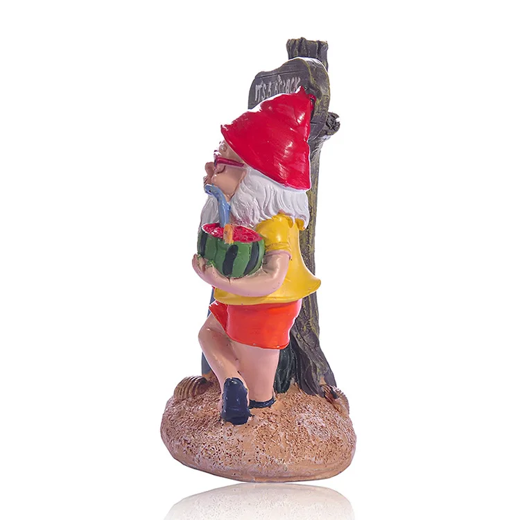 Nain De Jardin Amusant Avec Planche De Surf - Nain De Jardin Pour L