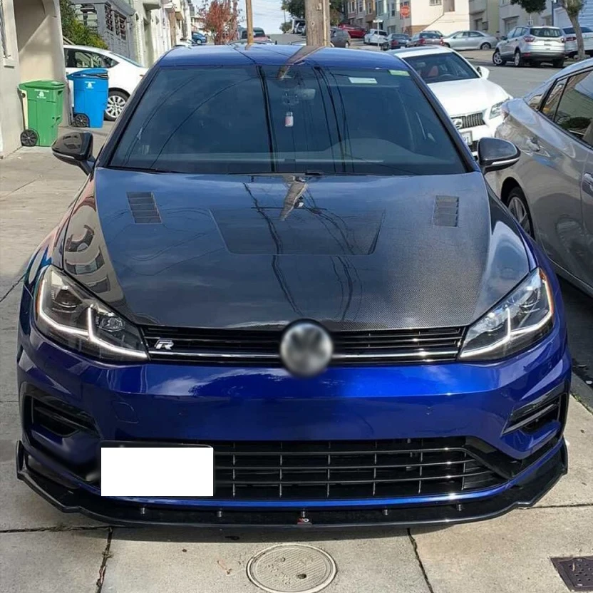 Oem Carbon Fibre Mk7 Accessories Premium Vented Engine Hoods For Vw