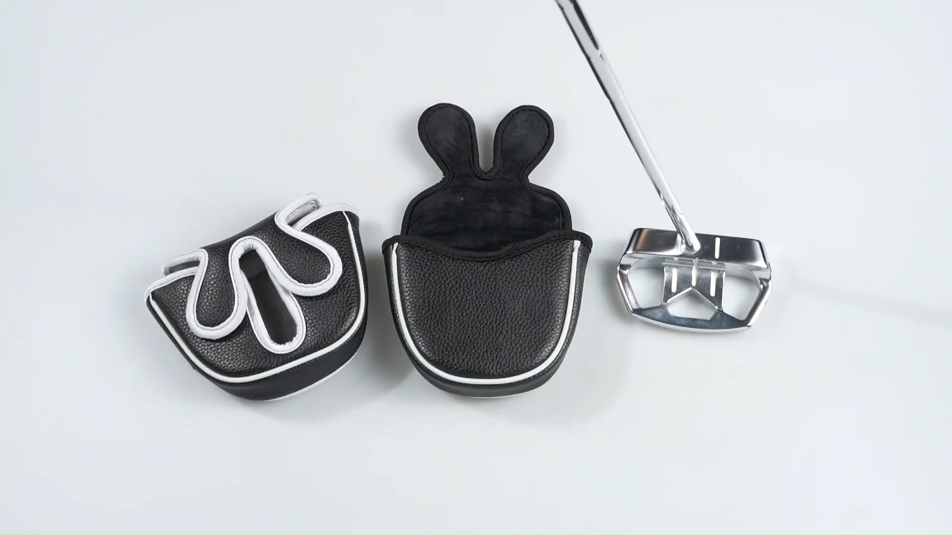 Black Golf Mallet Putter Headcover Golf Mallet Putter Head Cover Cover